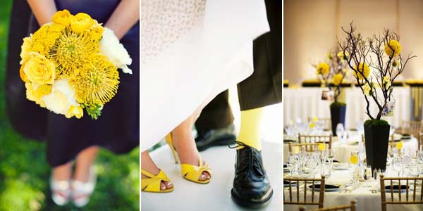 свадьба в желтом цвете