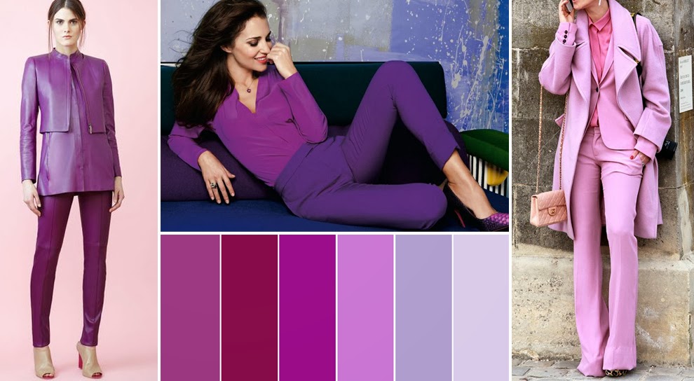 фиолетовый цвет в одежде